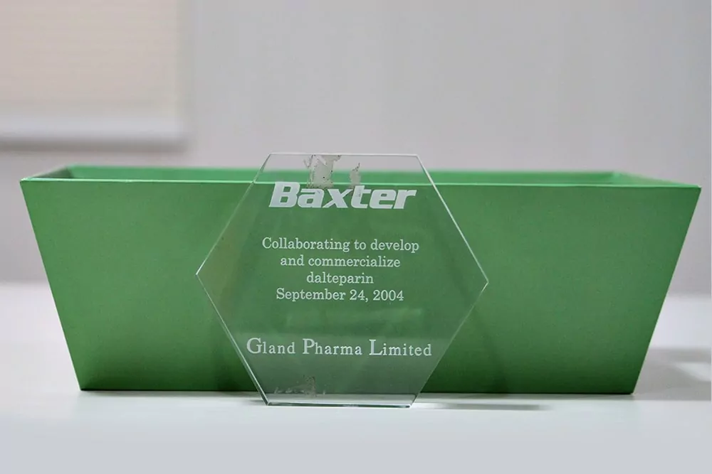 Baxter Award - Gland Pharma Limited